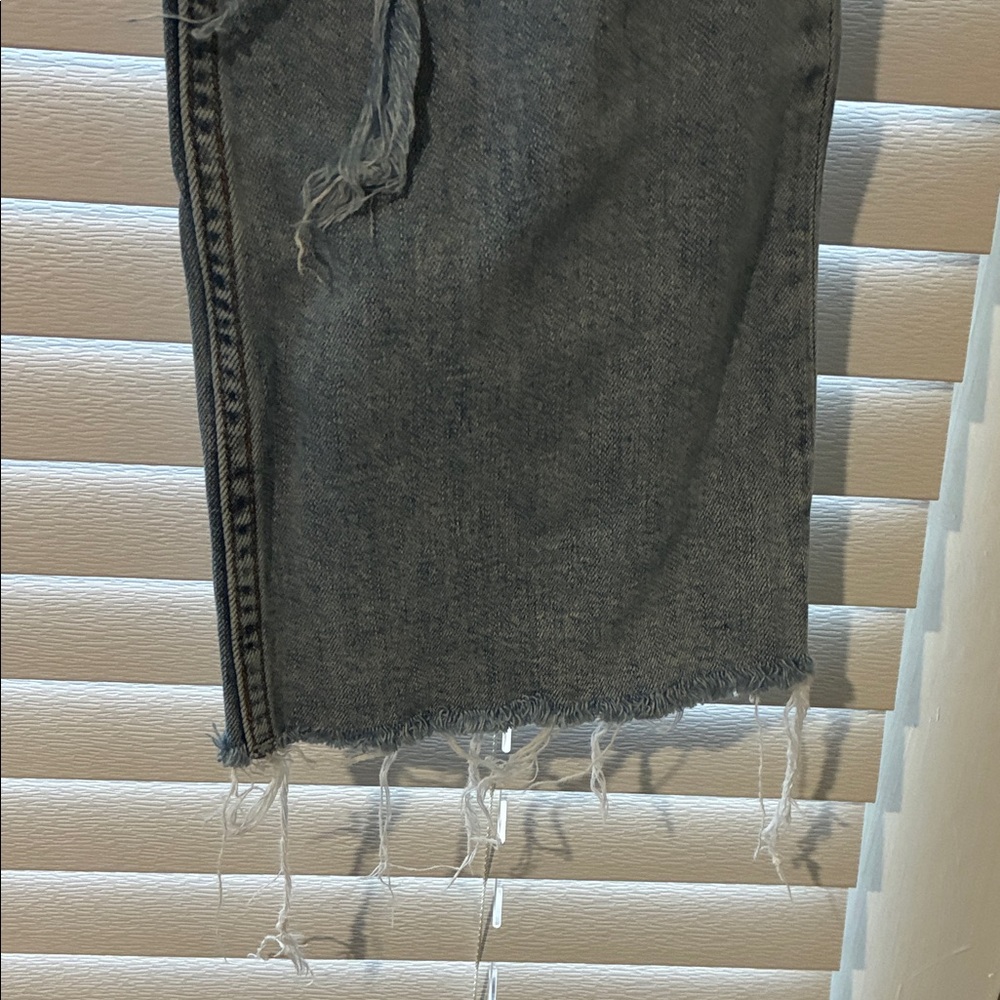 rag & bone Distressed Light Blue Straight Leg Jeans - Picture 2 of 12